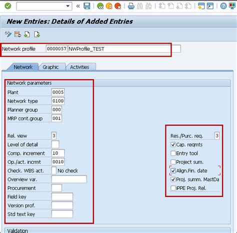 Network Activity Table In Sap