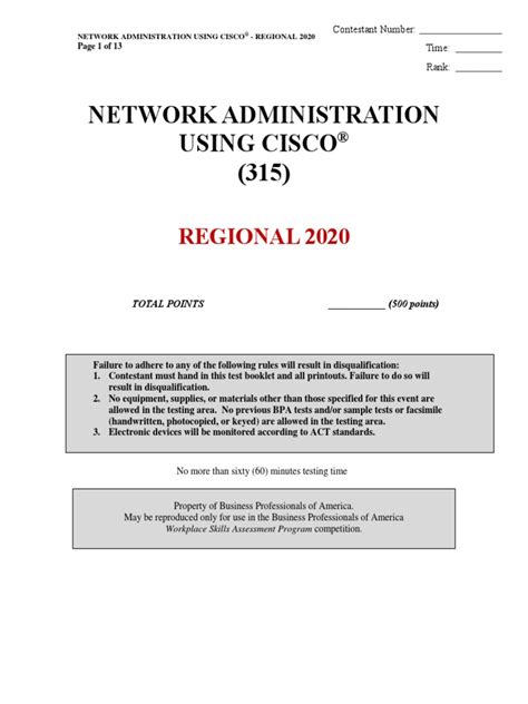 Network Administration Using Cisco