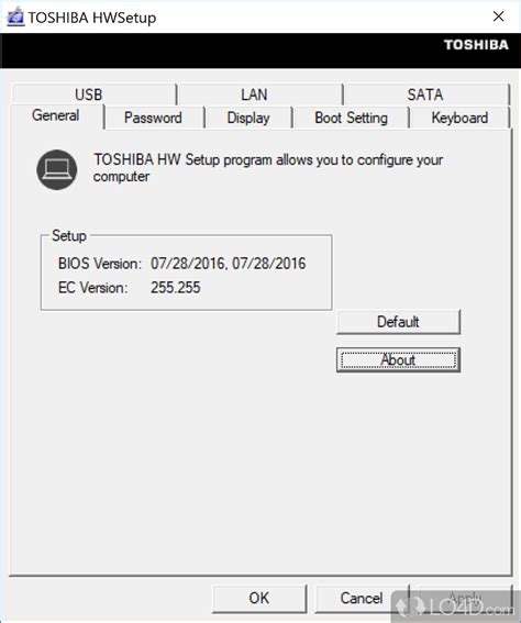 Network Card Setup Utility Toshiba