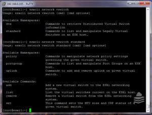 Network Commands Esxi