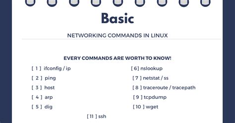 Network Commands Linux Terminal