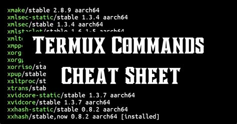 Network Commands Termux