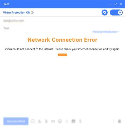 Network connection troubleshooting