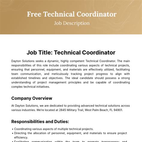 network coordinator job description