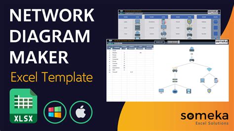 Network Diagram Excel Template