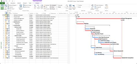 Network Diagram In Ms Project