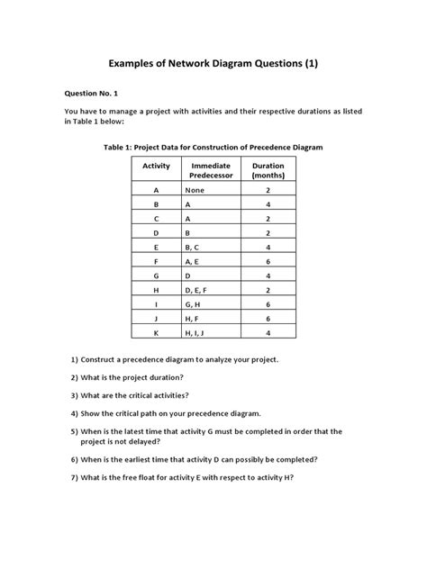 Network Diagram Questions And Answers Pdf