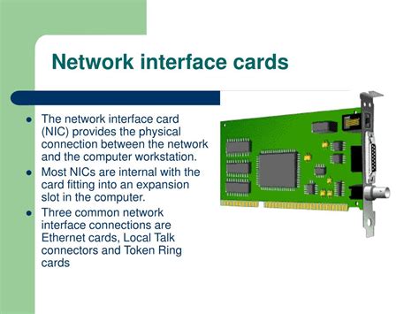 Network Interface Cards Are Connected Through