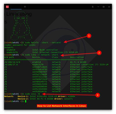 Network Interfaces Example Linux