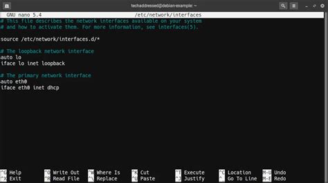 Network Interfaces Linux Debian