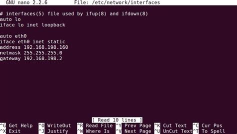 Network Interfaces Linux Dns