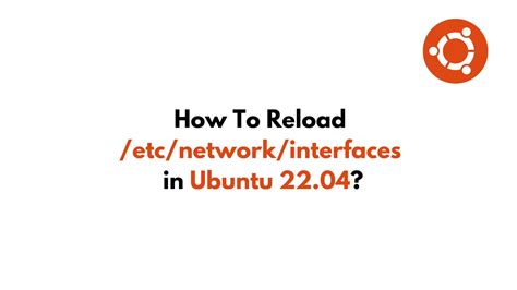 Network Interfaces Ubuntu 22.04