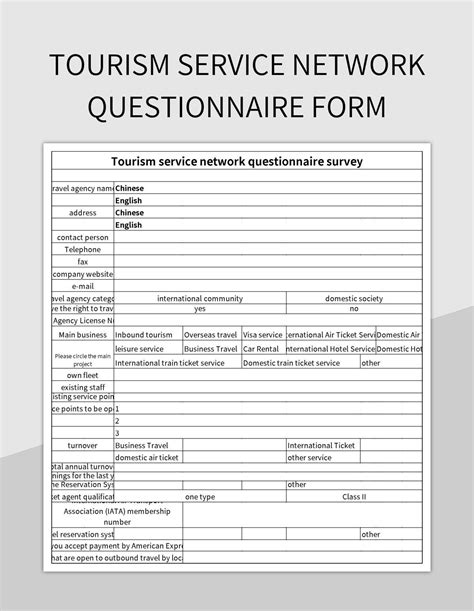 Network Questionnaire