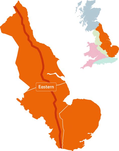 network rail eastern region map