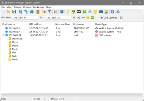 Network Scanner Interface