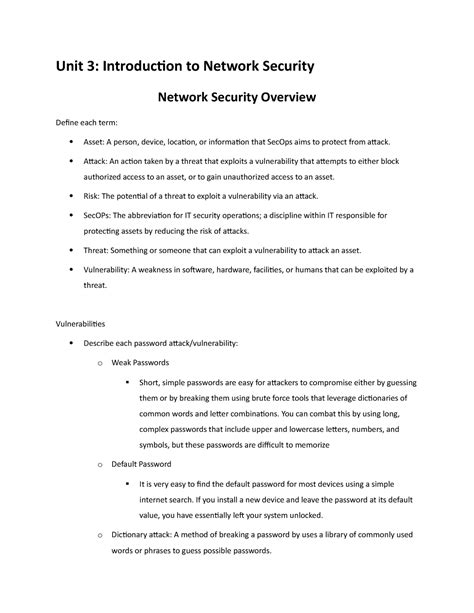 network security study guide