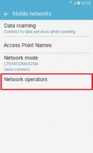network settings code for android