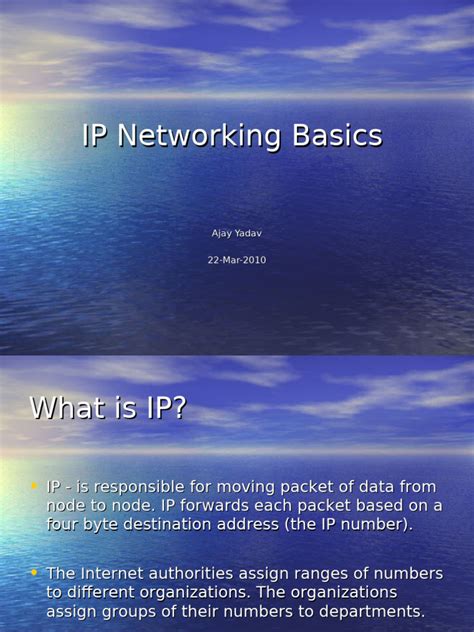 Networking Basics Ip Address