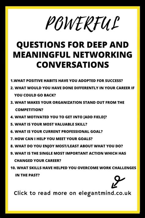 Networking Call Questions