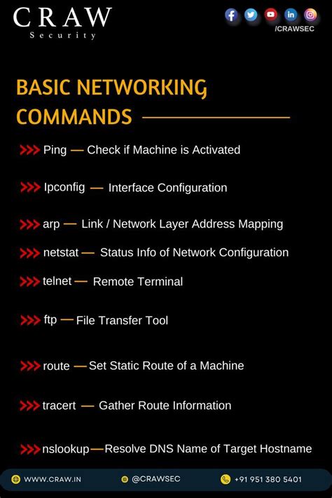 Networking Commands Terminal
