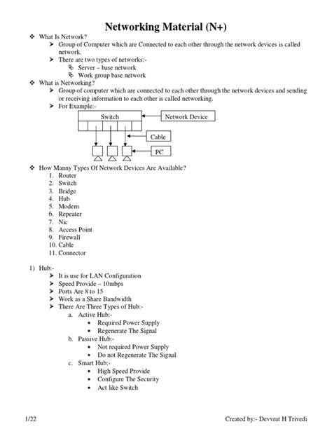 Networking Course Material Pdf