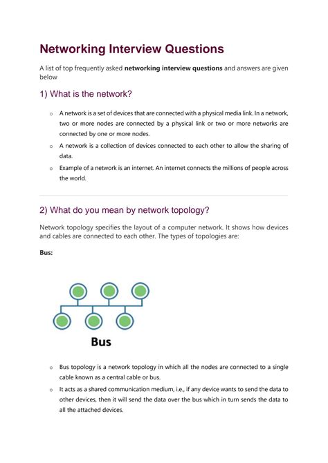 Networking Descriptive Questions