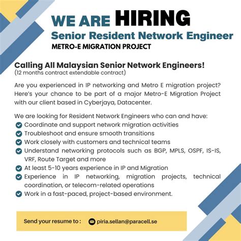 Networking Engineer Wanted In Chennai