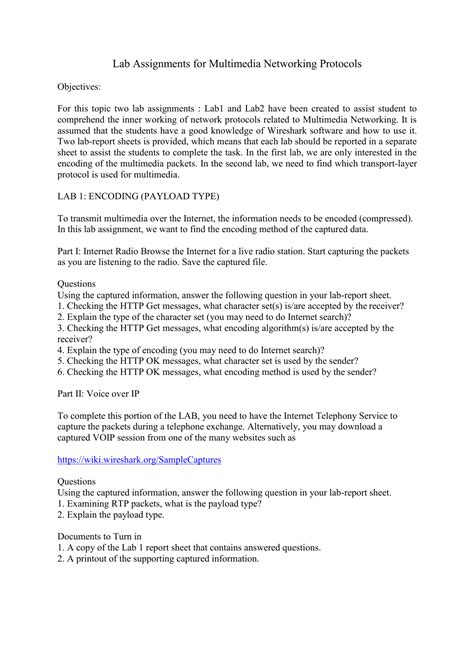 Networking Lab Assignments