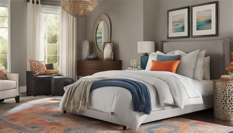 Neutral Bedroom With Pops Of Color