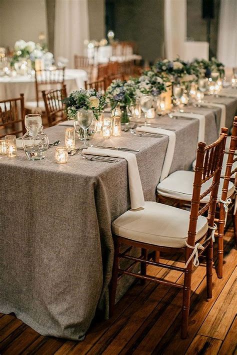 Neutral Fall Wedding Tables