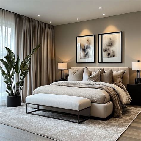 Neutral tones in bedroom