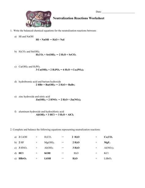 Lesson Neutralization Reactions Nagwa