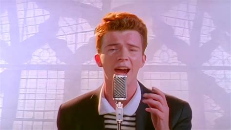 never gonna give you up on youtube