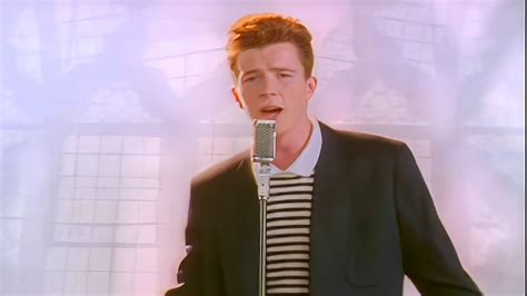 never gonna give you up video