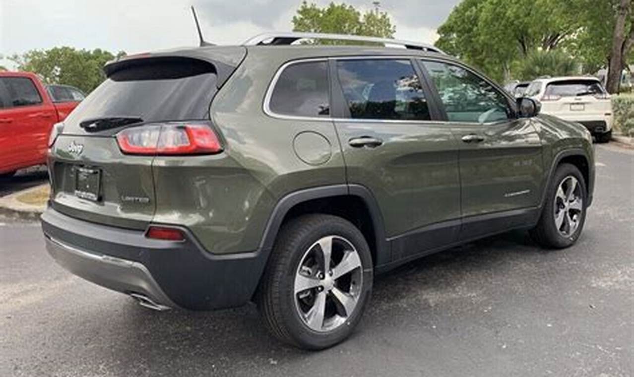 new 2019 olive pearlcoat jeep cherokee trailhawk for sale