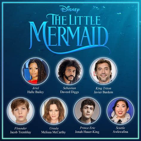 The Little Mermaid LiveAction Film Meet The Cast