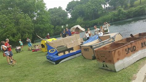 Photos 'Epic fails' and rickety cardboard dinghies in New Braunfels