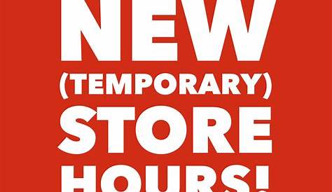 New Store Hours Image Template PosterMyWall