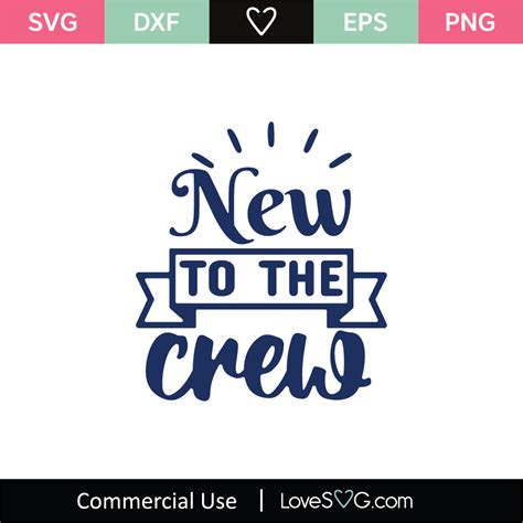 new to the crew SVG cricut cutting file vecter file baby