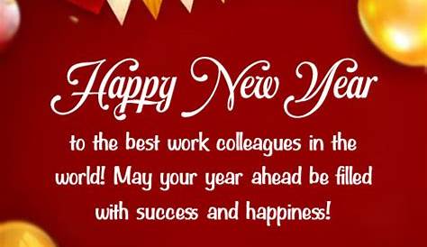 New Year Greeting Colleagues