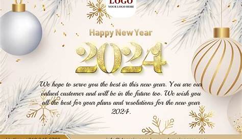 New Year Greetings 2024 Business Email