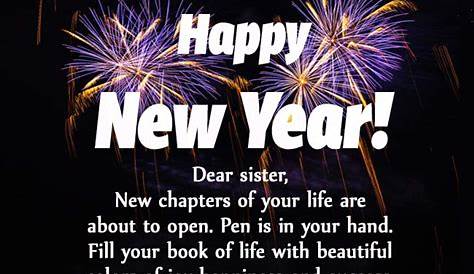 New Year Message To A Sister