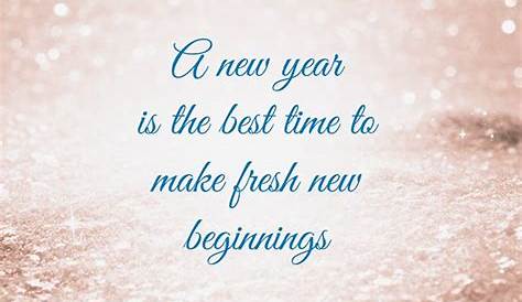 New Year Quotes For New Beginning