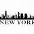 new york skyline printable