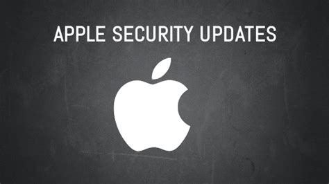 new apple update security