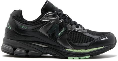 new balance 2002r black silver green