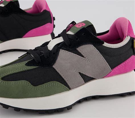 new balance 327 green pink