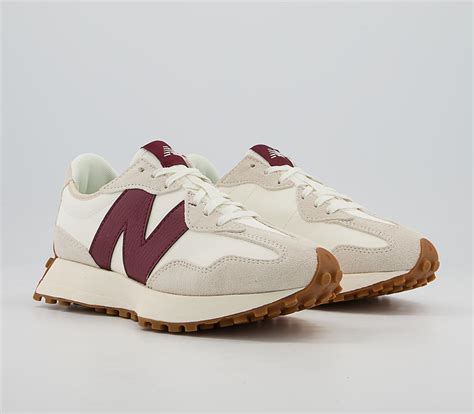 new balance 327 moonbeam burgundy