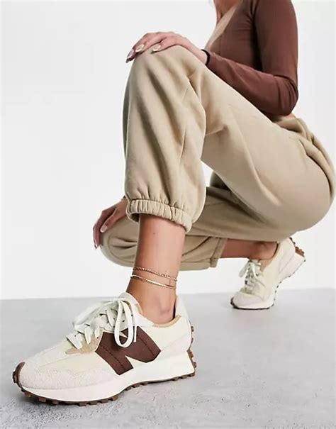 new balance 327 off white and brown