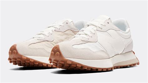 new balance 327 white beige gum